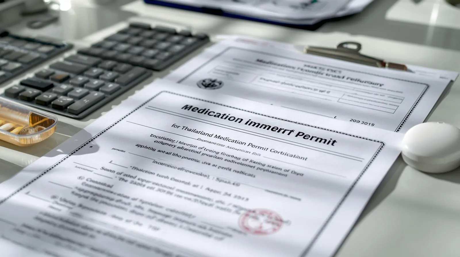 Checklist of required documents for Australians applying for a Thailand Medication Import Permit from the Thai FDA.