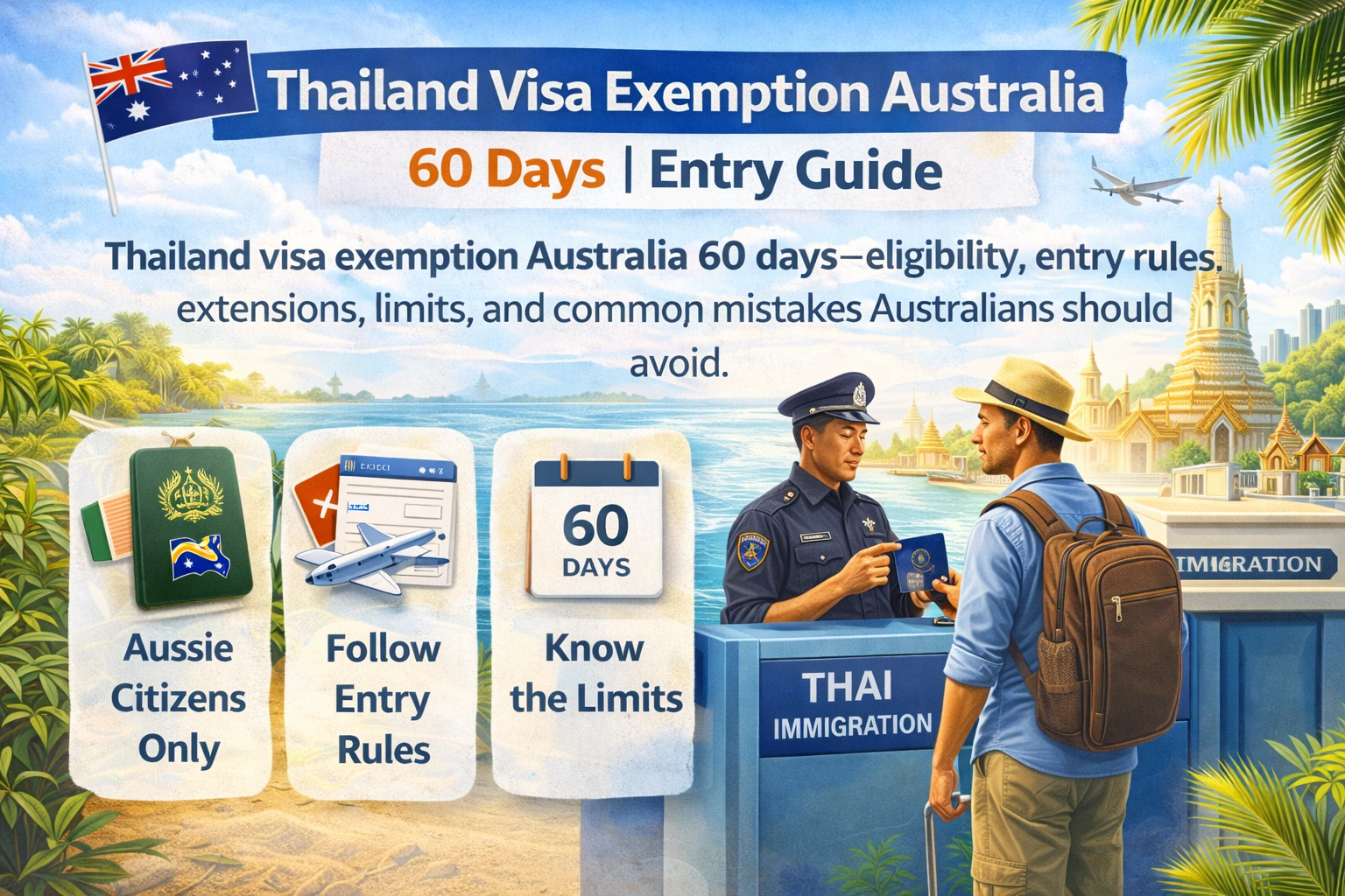 Thailand Visa Exemption for Australians – Up to 60 Days