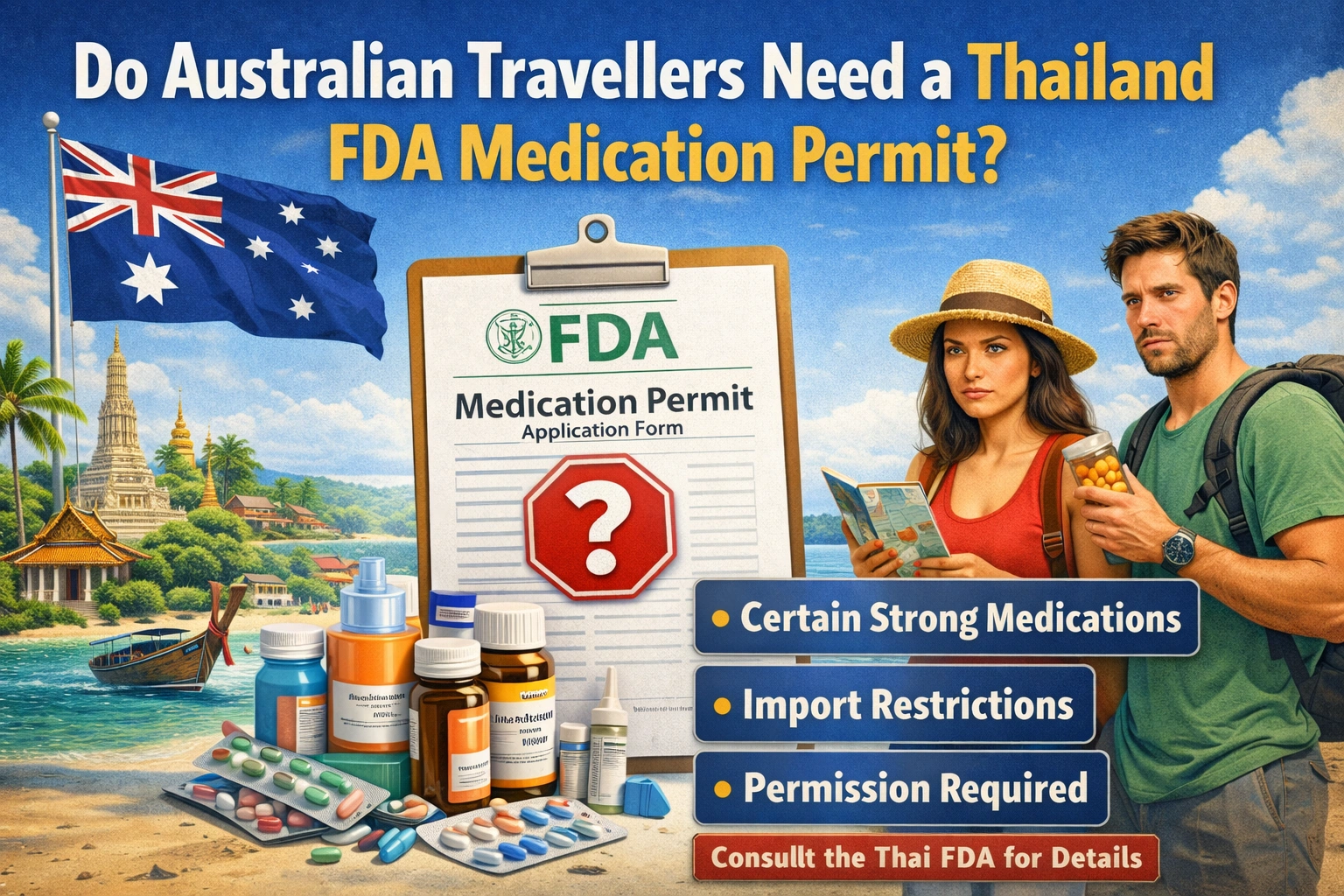 Do Australian Travellers Need a Thailand FDA Medication Permit?