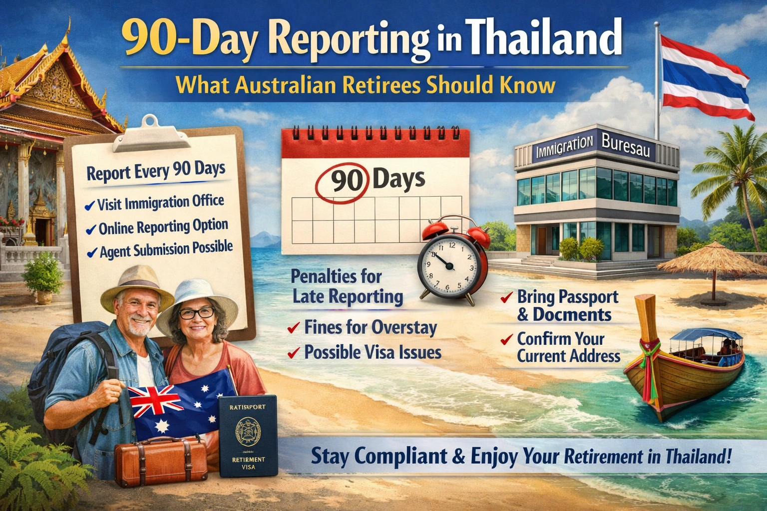 90-Day Reporting in Thailand What Australian Retirees Should Know