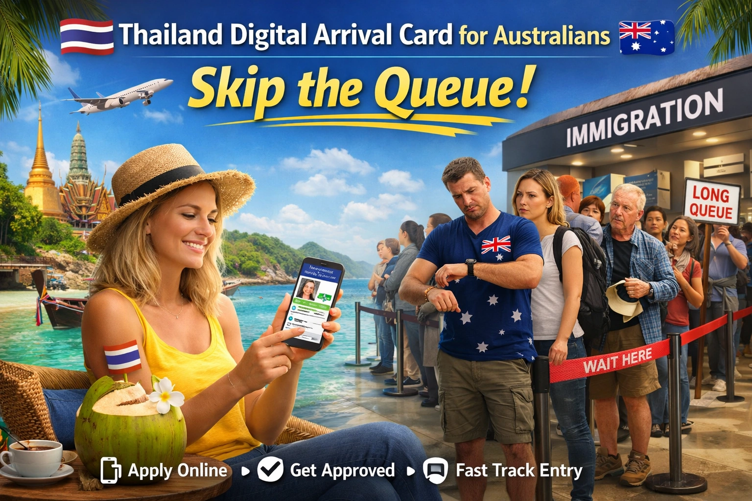 Thailand Digital Arrival Card for Australians: Skip the Queue