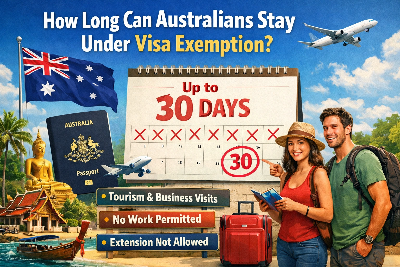 How Long Can Australians Stay Under Visa Exemption?