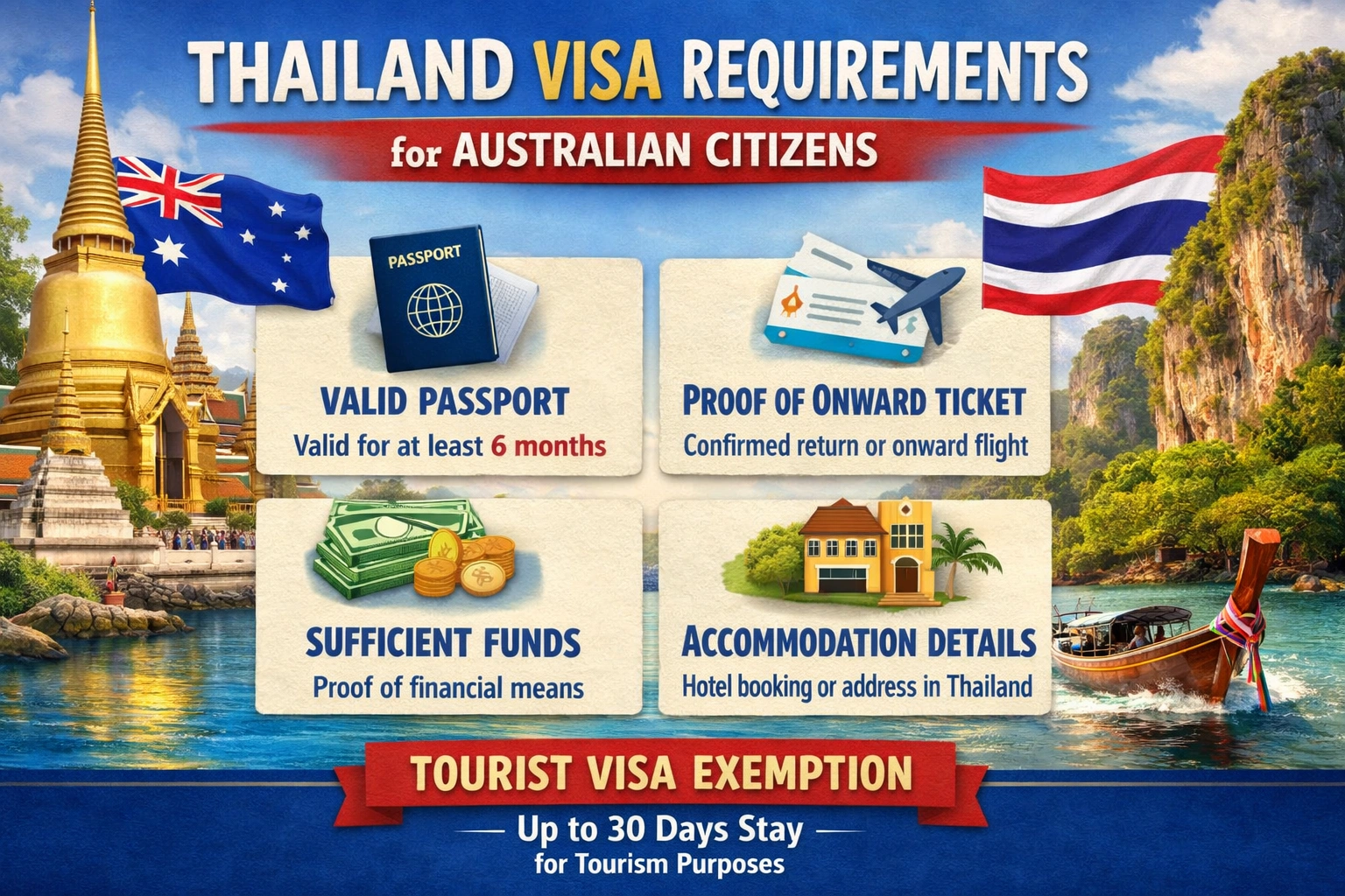 Thailand Visa Requirements for Australian Citizens